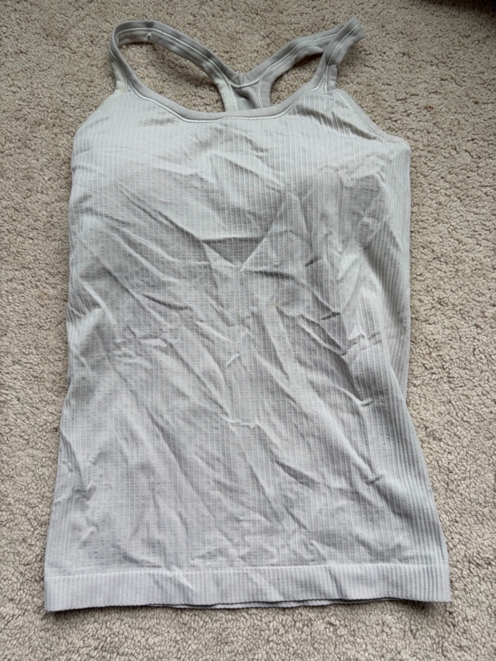 lululemon athletica ebb to street Ribbed Racerback Tank - Bone